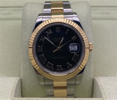 black gold and silver rolex|Rolex datejust 41mm black.